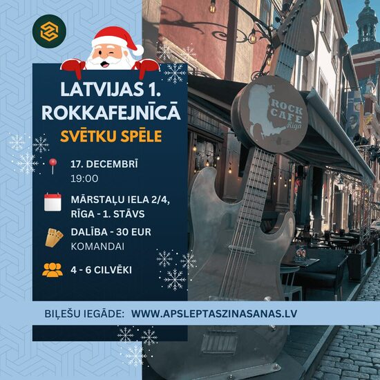 Komandas dalība spēlē Latvijas 1. Rokkafejnīcā - 17.12. 